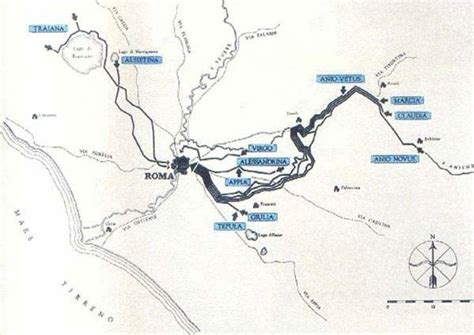 Aqueducts in ancient Rome - map | Roma