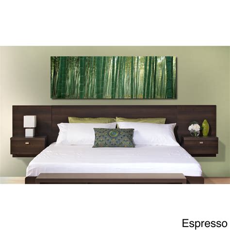 Floating King Size Headboard Nightstands Designer Storage Luxury Loft ...