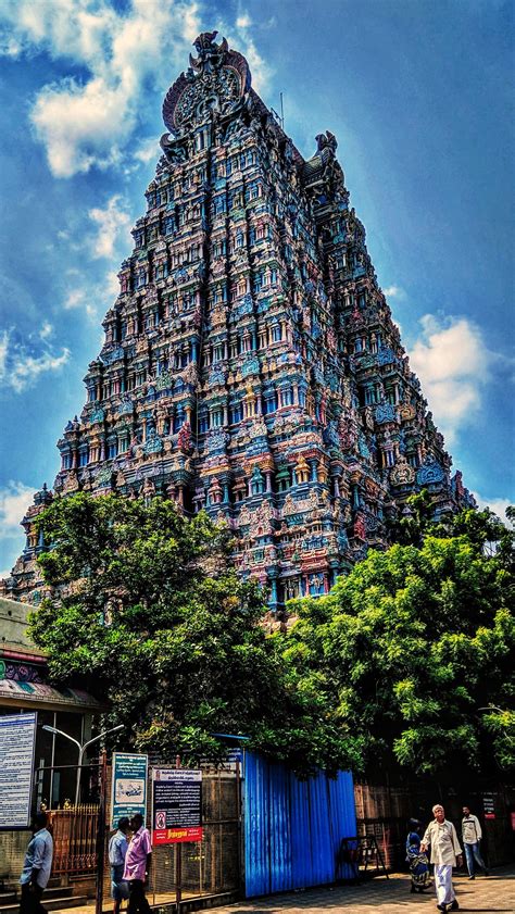 ITAP of the West Gopuram at Meenakshi Amman Temple, Madurai, Tamil Nadu ...