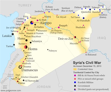 Syria Civil War Map: December 2013 (#12) - Political Geography Now