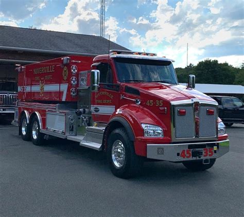 Niverville Fire Department - Fouts Bros. Kenworth T-880 4,000 Gallon Tanker Fire Truck - Bulldog ...