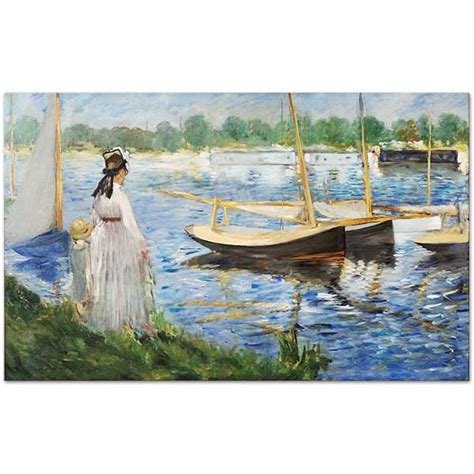 Edouard Manet The Banks Of Seine At Argenteuil Art Print | CANVASTAR