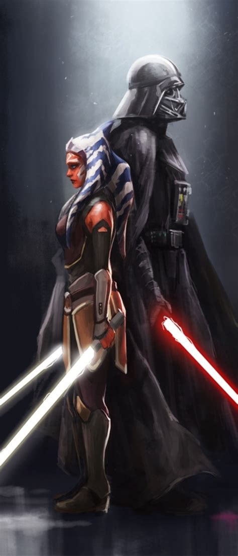 720x1680 Ahsoka Tano x Darth Vader 720x1680 Resolution Wallpaper, HD Movies 4K Wallpapers ...