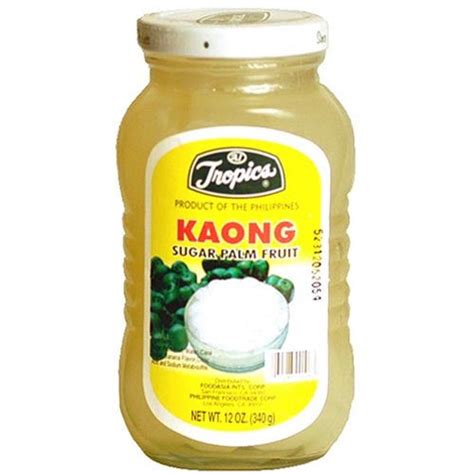 Tropics - Kaong - Palm Fruit in Syrup - White - 12 OZ – Sukli - Filipino Grocery Online USA