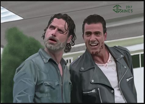 The Walking Dead - Negan and Rick by gkgaines on DeviantArt