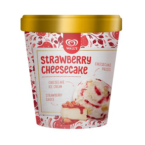 Wall's Strawberry Cheesecake Ice Cream - Masak Apa Hari Ini?