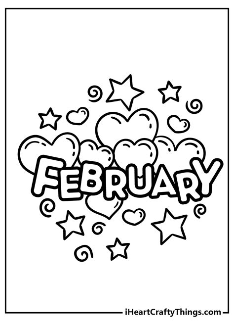 February Coloring Pages