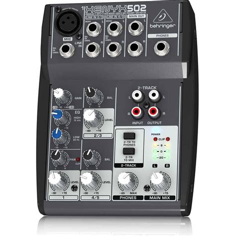 Behringer XENYX502 5-Channel Professional DJ Studio Analog Audio Mixer ...