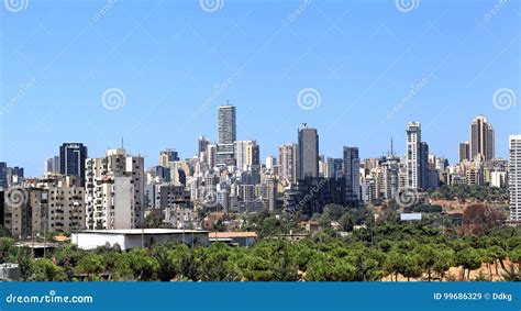 Beirut Skyline, Lebanon stock image. Image of attraction - 99686329