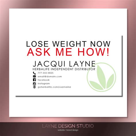 Order Herbalife Business Cards - Layne Design Studio