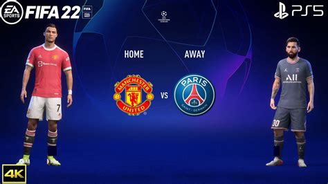 FIFA 22 PS5 | Manchester United Vs PSG | UEFA Champions League | 4k ...