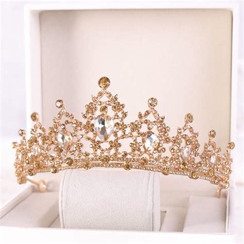 Gold Tiara | Gold Princess Crown | Majestic Crowns