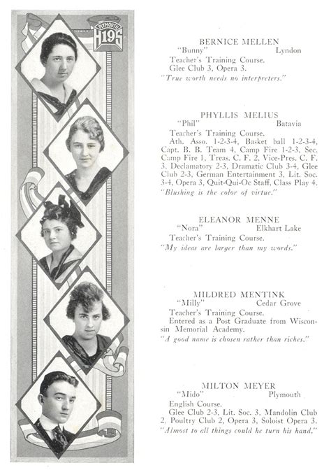 1919 Plymouth High School Yearbook