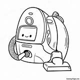 Cute Vacuum Cleaner With Pet Coloring Page  Pagescom sketch template