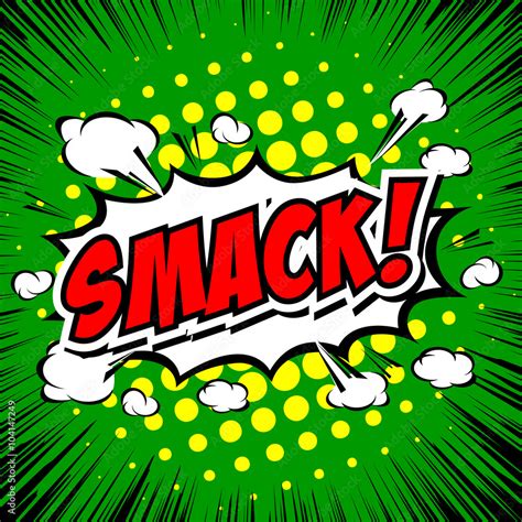 Smack! Comic Speech Bubble, Cartoon. Stock Vector | Adobe Stock