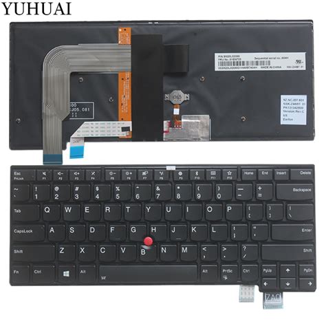 NEW US Laptop Keyboard For Lenovo Thinkpad T460S T470S Backlit Keyboard ...