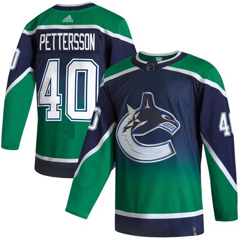 Men's Vancouver Canucks Elias Pettersson adidas Green 2020/21 - Reverse ...