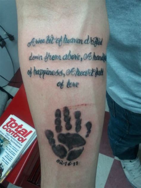 baby hand print | Tattoos by Stevie Garza | Hand print tattoos, Baby ...