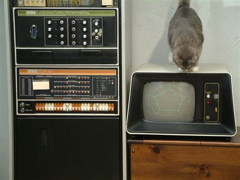 PDP-8/I Picture PDP-8/I using AX08 to drive VR14 monitor