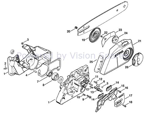 Stihl ms 310 chainsaw parts diagram