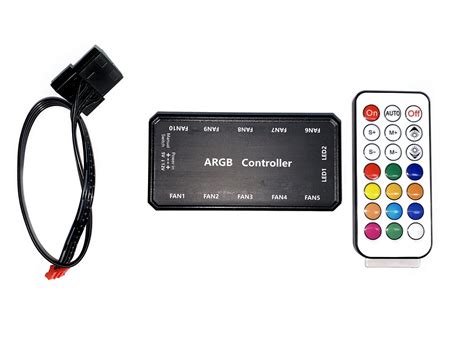 NaviaTec RGB Computer Fan Controller with Remote Control – Maxnavia