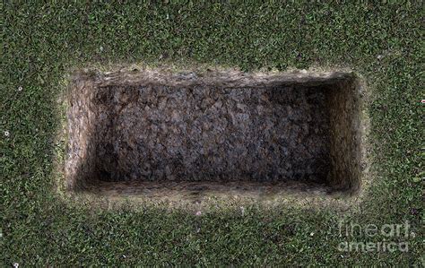 Open Empty Grave Hole Digital Art by Allan Swart - Fine Art America