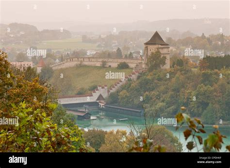 Aerial view of Burghausen from Burghausen Castle, Bavaria, Germany, Europe Stock Photo - Alamy