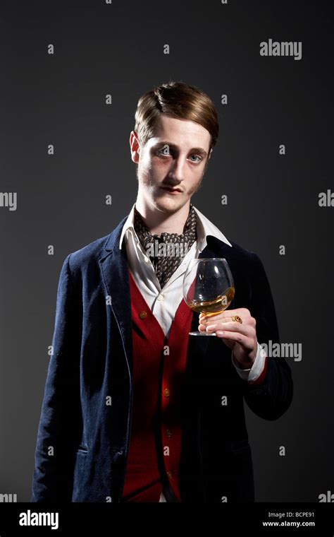 Character portrait, dandy style Stock Photo - Alamy