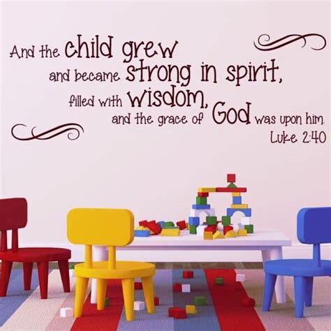 Luke 2:40 | Sunday school room decor, Sunday school rooms, Kids church ...