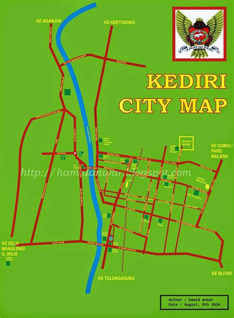 Beyond the Traveling: Peta Kota Kediri, Kediri City Map