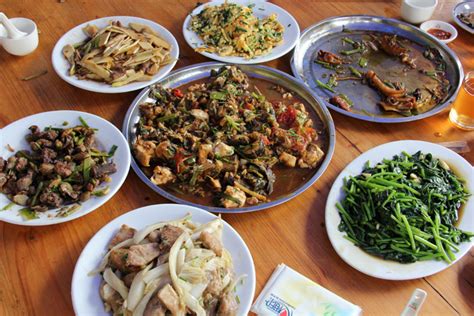 Chinese Farm Food: Demolishing a Guangxi Farmer's Feast in Yangshuo