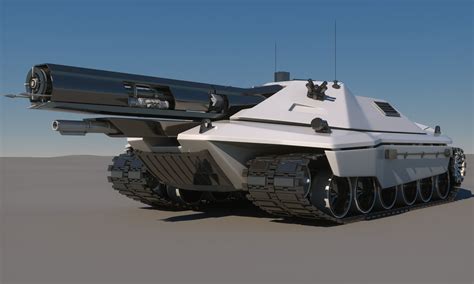 Sci-Fi Future Tank Concept 3D Model .max .obj .fbx - CGTrader.com