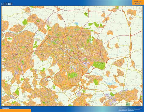 leeds vector map – Netmaps. Mapas de España y del mundo