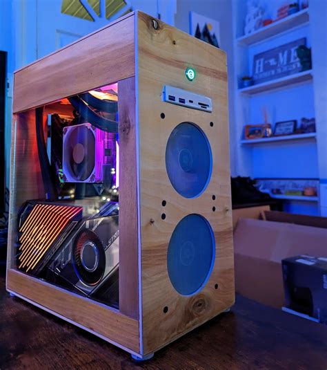 Built wooden PC case from scratch : r/pcmasterrace