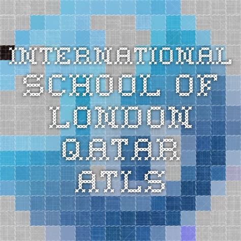 International School of London Qatar - ATLs | International school, School, Learning