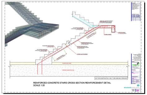 Reinforced Concrete Stairs Cross Section Reinforcement Detail | Concrete stairs, Concrete ...