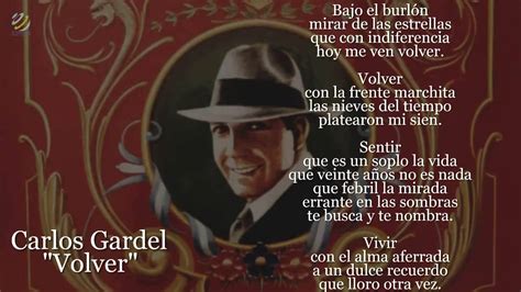 Carlos Gardel - Volver letra lyrics Nueva - YouTube