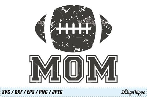 Football Mom SVG, Football SVG, Mom SVG, Grunge SVG, PNG DXF Cut Files ...