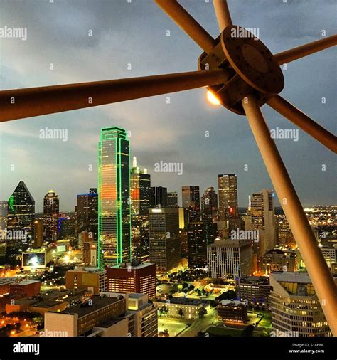 Skyline of Dallas Texas from the Reunion Tower Stock Photo - Alamy