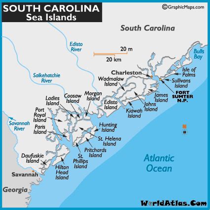 Map Of South Carolina Coastline - Ailina Laurette