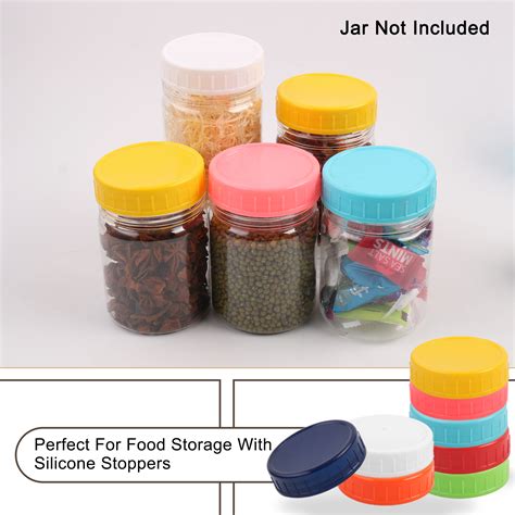 8 Pcs Plastic Mason Jar Lids Wide Mouth Mason Canning Jars Top Food Storage - Walmart.com