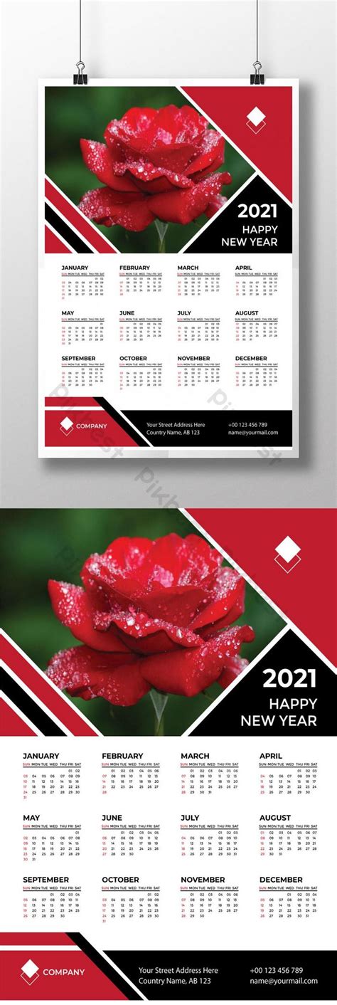 Wall Calendar Template Design Premium Vector | EPS Free Download - Pikbest