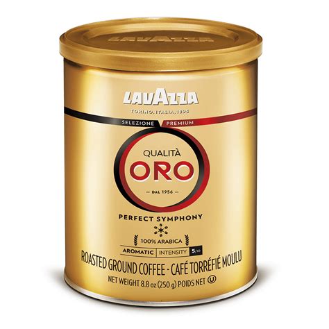 Lavazza Qualita Oro Ground Coffee Blend, Medium Roast, 8.8-Ounce Can ...