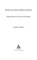 Berossus and Genesis, Manetho and Exodus: Hellenistic Histories and the ...