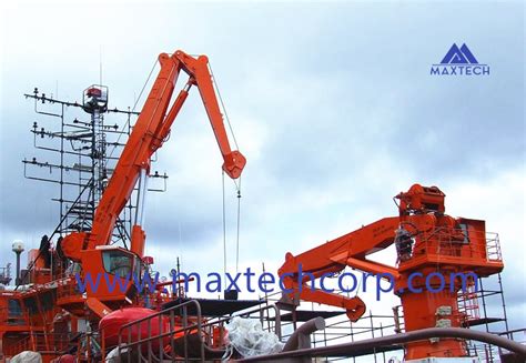 Barge Cargo Crane Ship Deck Crane for Marine Crane - China Ship Deck ...