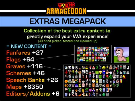 Worms Armageddon Extras Megapack file - ModDB