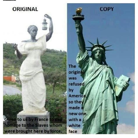 The Original Statue of Liberty presented to the U.S. was a Statue of a..."Black Woman". | Urban ...