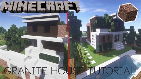 Minecraft: Granite Block House Tutorial! - YouTube