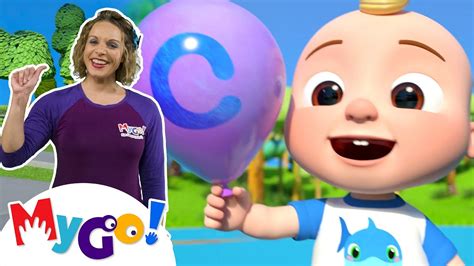 ABC Song With Balloons + More | MyGo! Sign Language For Kids ...