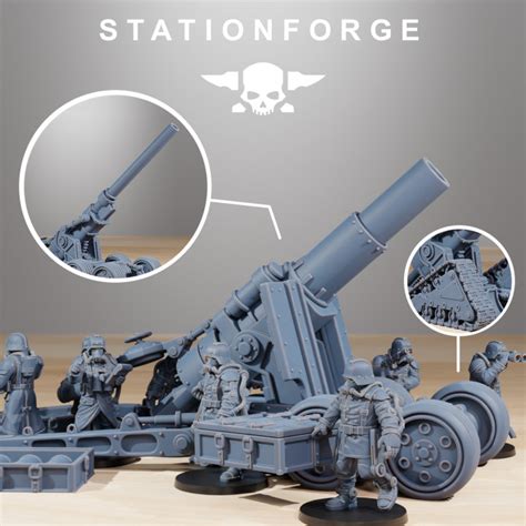 3D Printable GrimGuard Heavy Artillery by Station Forge